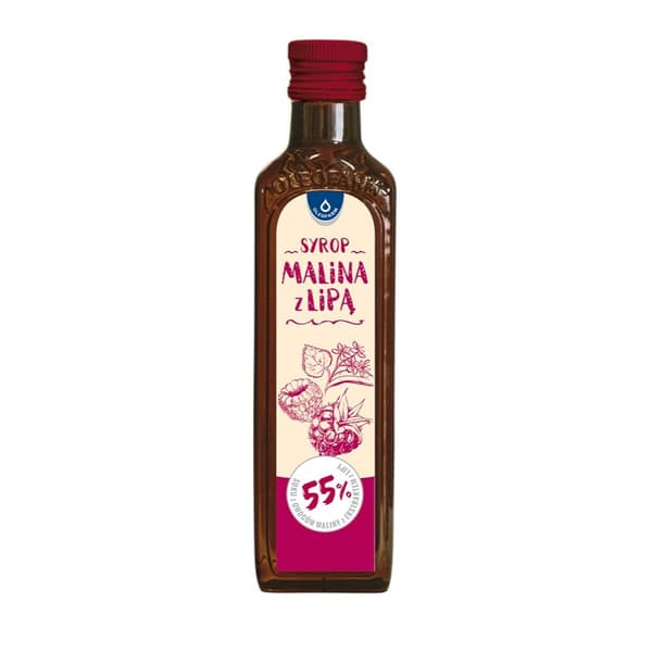 Hindbær og lime sirup 250 ml