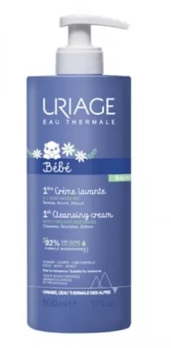 Uriage Bebe, Första Rengöringskräm, för barn, 500 ml
