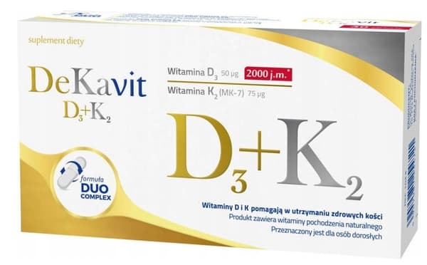D3+K2 Kapslar - Kosttillskott med 30 stycken i hög kvalitet.