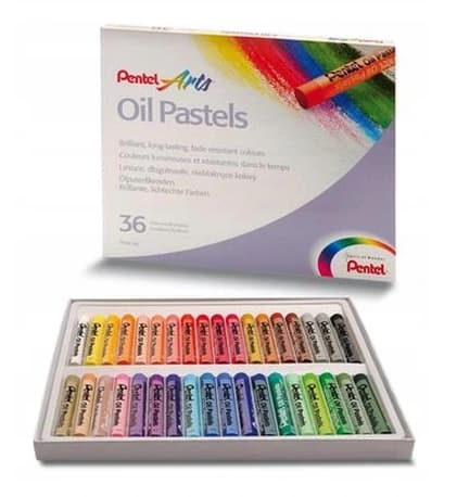 Pentel, Olie Pastelblyanter, 36 Farver