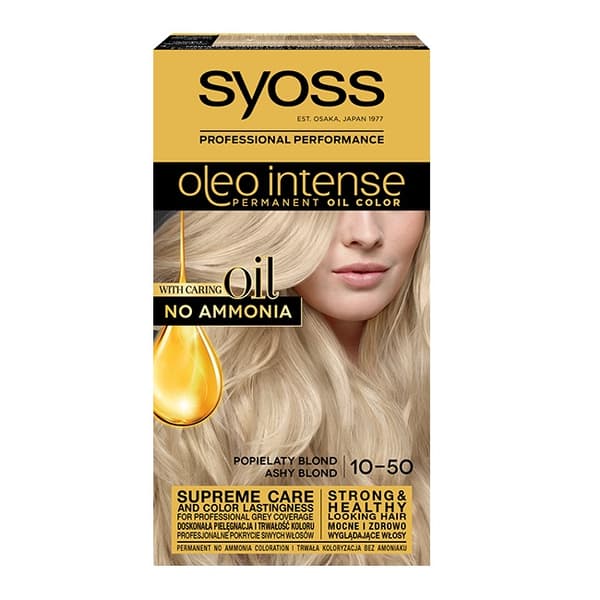 Syoss Oleo Intense Hårfärg Askblond 10-50