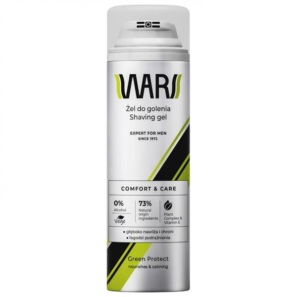 Wars Expert Green Protect Barbergel til Mænd, 200ml