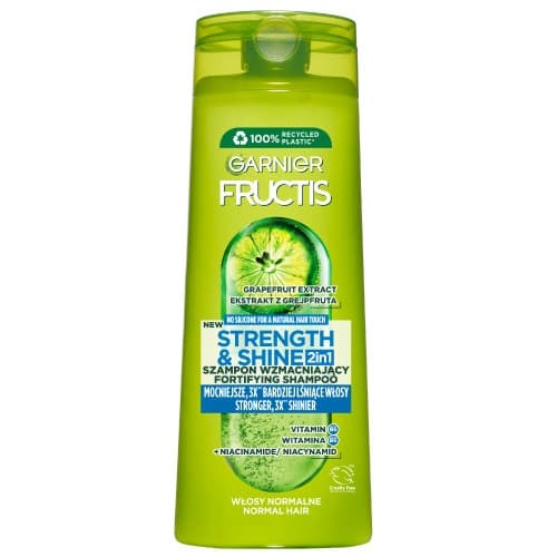 Garnier Fructis Styrke & Glans 2-i-1 Hårshampoo, 400 ml