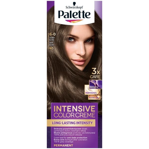 Palette Intensive Color Creme Hårfärg i kräm 6-0 (N5) Mörkblond