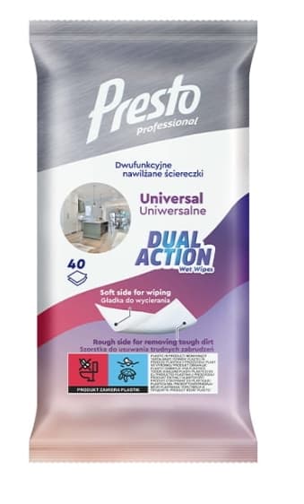 Almindelige klude Presto Dual Action, 40 stk.