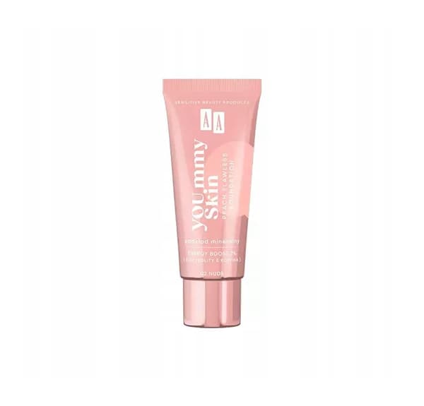 AA Yoummy Skin Peach Strålende Micellar Foundation, 02 Nude, 30 ml