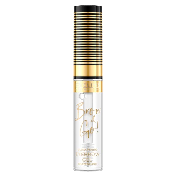 Eveline Cosmetics Kulmageeli Läpinäkyvä, 6 ml - Ammattimainen Kulmamasara