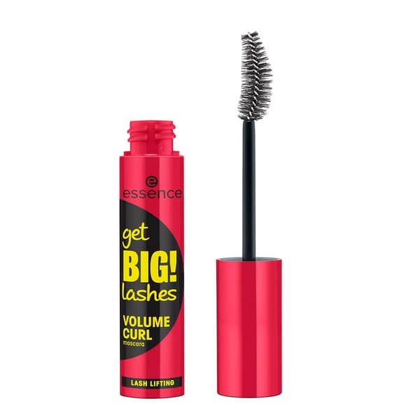 Essence Get Big Lashes Volym & Böj Mascara, Förtjockande och Böjande Svart, 12 ml
