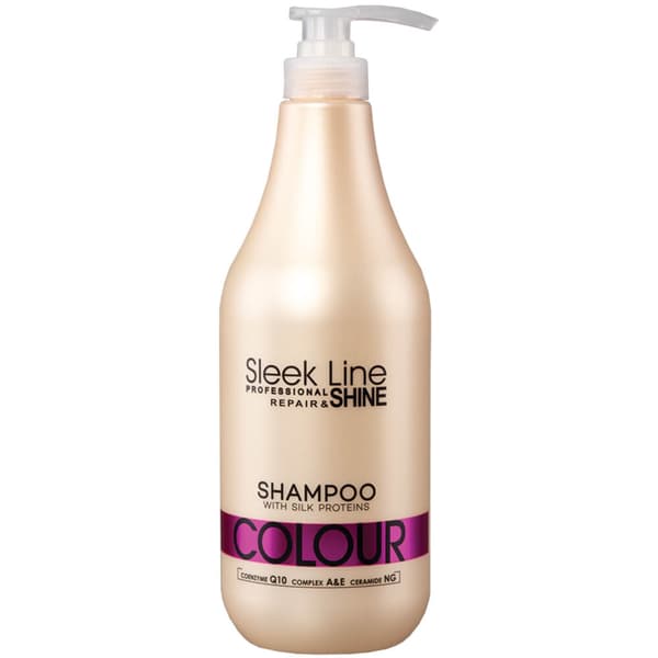 Sleek Line Silkkiproteiini Hiussampoo Värihoito 1000 ml