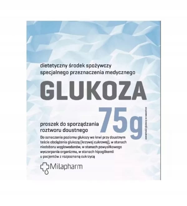 Sitruunanmakuinen glukoosijauhe, 75 g - Ravintolisä, Valmistettu Puolassa