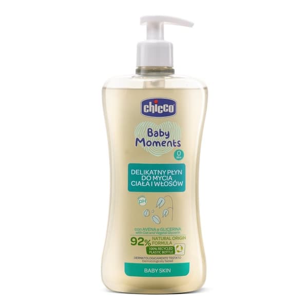 Chicco Baby Moments Babykrops- og Hårvask til Spædbørn 0m+ 500ml