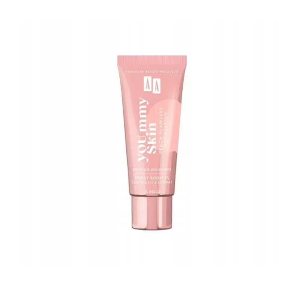 AA Yoummy Skin Fersken Perfekt Foundation, Micellær Glødgivende, 03 Beige, 30 ml