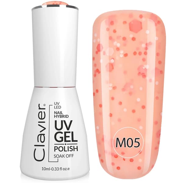 Clavier Lyx Multifärgade Hybridnagellack M05 Papaya, 10ml