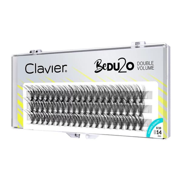 Clavier BeDU2O Dobbel Volumen Øjenvippeklumper 14mm