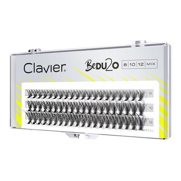 Clavier BeDU2O Dubbla Volym Franska Ögonfransar Mix 8-10-12 mm