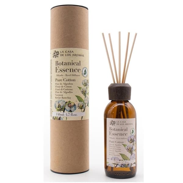 La Casa de los Aromas Botanisk Essens Duftstifter Frisk Bomuld, 140ml