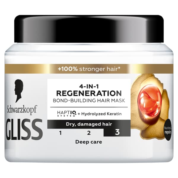 Gliss 4-i-1 Regenererende Maske, 400 ml