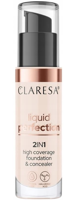 Claresa Nestemäinen Peitevoide 2in1, 34 g - Sileä & Täydellinen Viimeistely