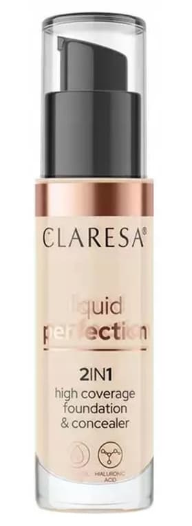 Claresa Nestemäinen Peitevoide 2-in-1 102, 34g