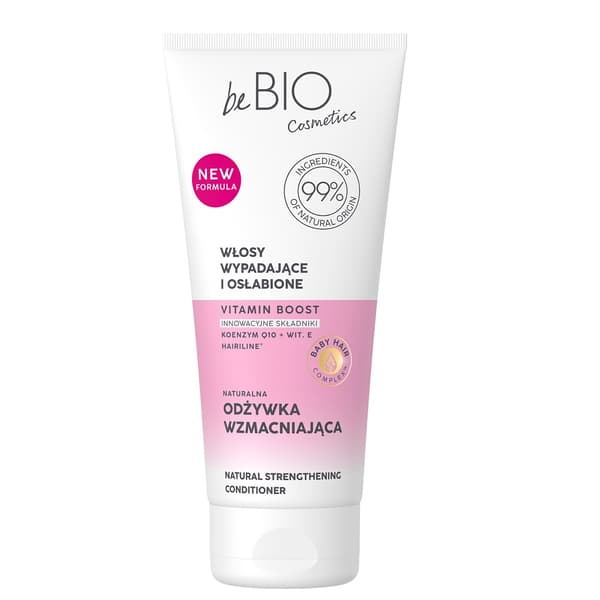 BeBio Ewa Chodakowska Vahvistava Luonnollinen Hiusten Hoitoaine, 200ml – Lapsille ja Heikentyneille Hiuksille