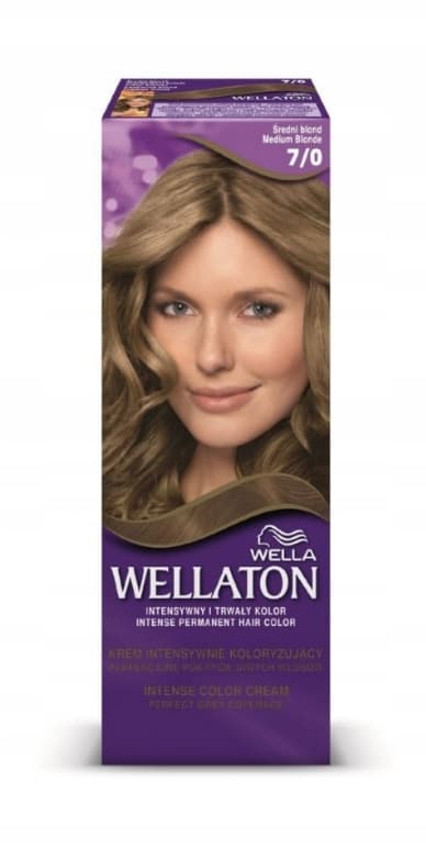 Wellaton Permanent Hårfärgskräm 7/0 Medium Blond