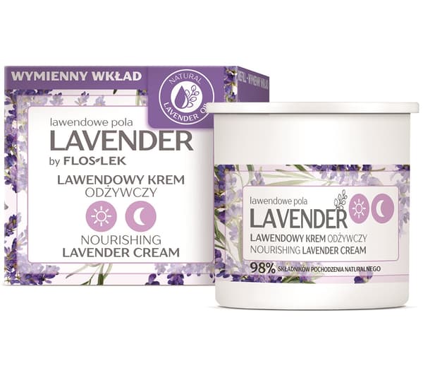 Flos Lek Lavendel Nærende Dag & Nat Creme Refill, 50 ml