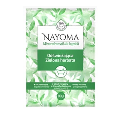 Nayoma Mineraliskt Badsalt Uppfriskande Grönt Te, 80 g