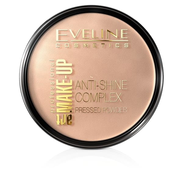 Eveline Cosmetics Art Make-Up Mat Mineralpudder med Silke 34 Medium Beige, 14g