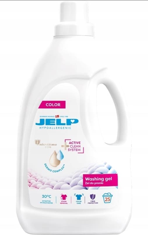 Jelp Hypoallergenisk Vaskegel til Farvet Tøj, 2000 ml