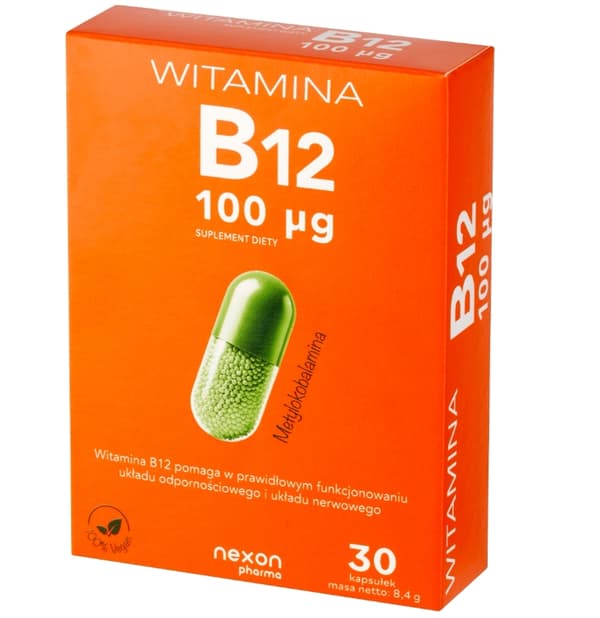 Nexon Pharma B12-vitamiini 100 mcg, 30 kapselia