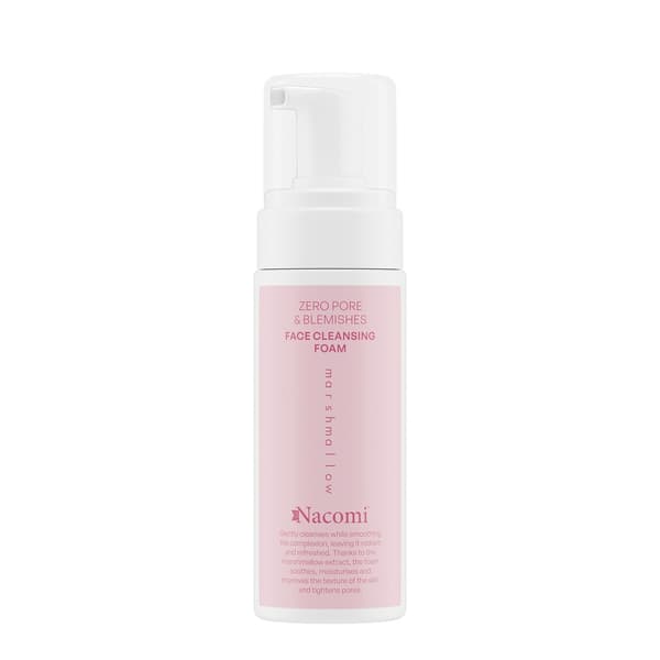 Nacomi Zero Pore & Blemishes Rengörande Ansiktsskum Marshmallow, 150 ml