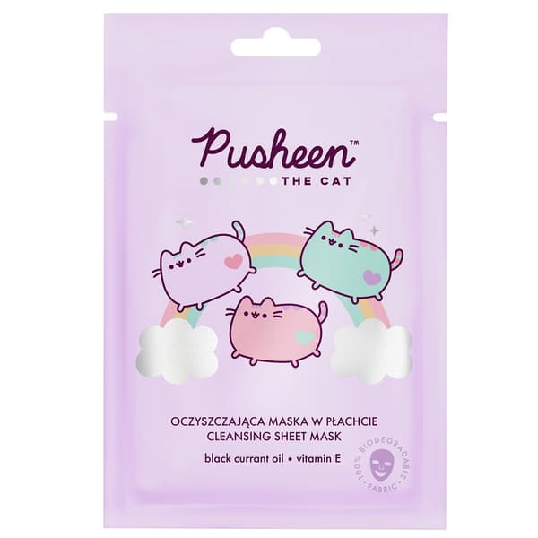 Pusheen Rengörande Ansiktsmask i Ark, 17 g