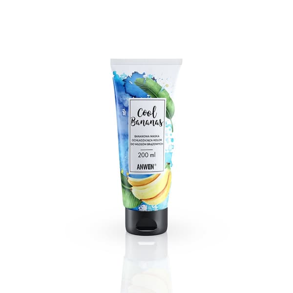 Anwen Cool Bananas viilentävä hiusväri naamio ruskeille hiuksille, 200 ml