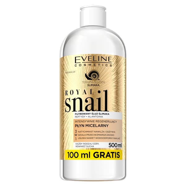 Eveline Royal Snail Intensivt Reparerende Micellar Vand, 500 ml