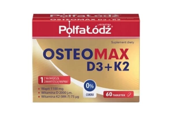 Osteomax D3 + K2 - 60 Tablettia - Vitamiinit K+D Ravintolisä