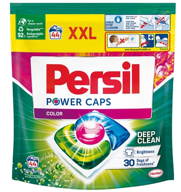Persil XXL Power Kapsler Farver, Vaske Kapsler til farvet Tøj, 44 stk