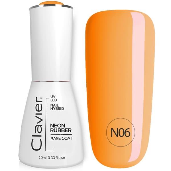 Clavier Lyxig Neon Gummibas Färgglad N06 Orange Regnbåge, 10ml