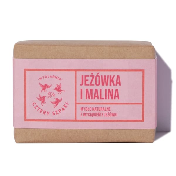 Naturlig Sæbebar med Echinacea og Hindbær, 110g - Mydlarnia Cztery Szpaki