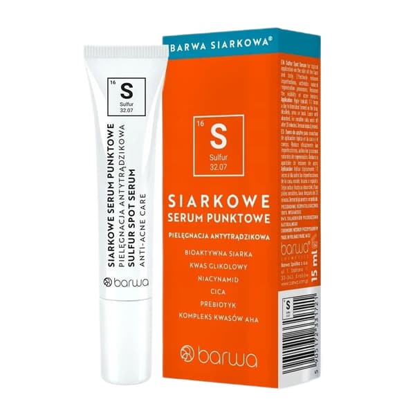 Barwa Svovl Spot Serum til Aknebehandling, 15ml