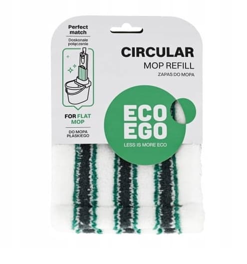 York Cirkulärt Power Eco Ego Platt Mopp Ersättningsdel - 1 Styck