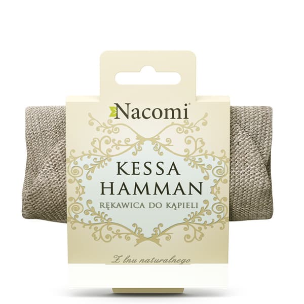 Nacomi Kessa Hamam Pellavainen Kylpykäsine, Luonnollinen, 1 kpl