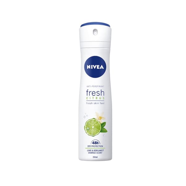 Nivea Fresh Citrus Antiperspirantti, 150 ml - Raikas Sitruuna Suoja, Vahva Kosteussuoja Päiväksi