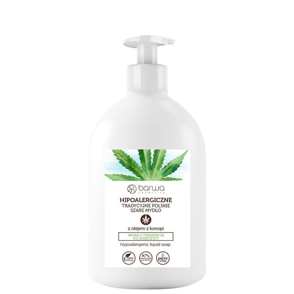 Barwa Allergivenlig Flydende Sæbe med Hampolie, 500 ml