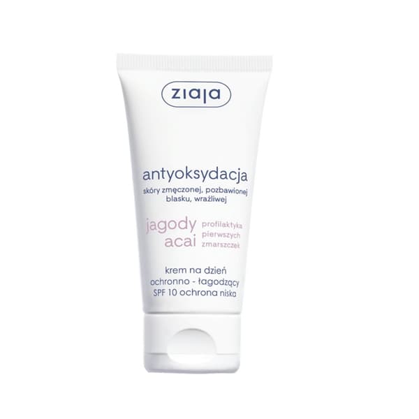 Ziaja Acai Bär Dagkräm SPF 10 Skyddande & Lugnande, 50 ml