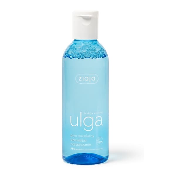 Ziaja Ulga Micellar-vesi, hellävarainen meikinpoistoaine, 200 ml