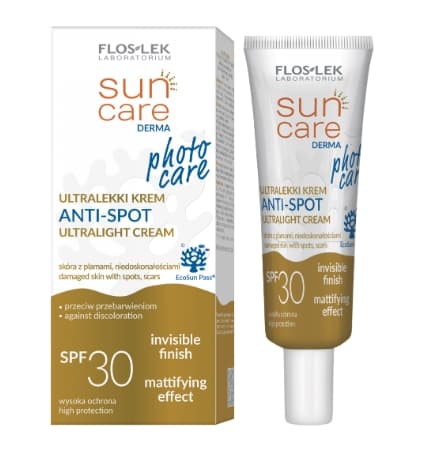 Floslek Solskydd Derma Photo Care Ultralätt Anti-fläck Kräm SPF 30, 30 ml