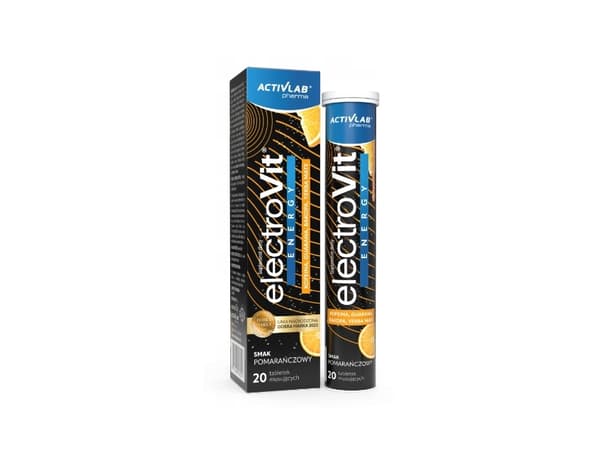 Activlab Pharma, Electrovit Energy, appelsiinin maku, 20 poretablettia
