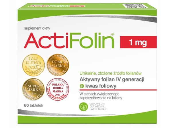 ActiFolin 1 mg, 60 tabletter