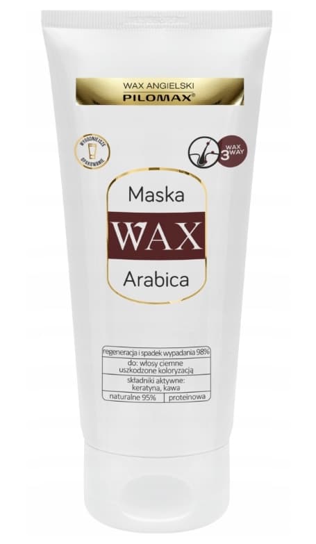 Pilomax Wax Arabica Hårmaske - Genopret Farvet Mørkt Hår, 200 ml