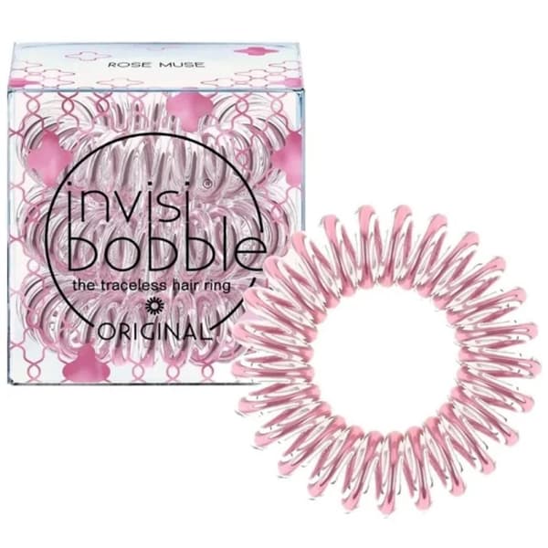 Invisibobble Original Hårelastikker Rose Muse, 3 stk